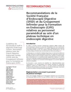 Recommandantions en personnel SFED GIFE