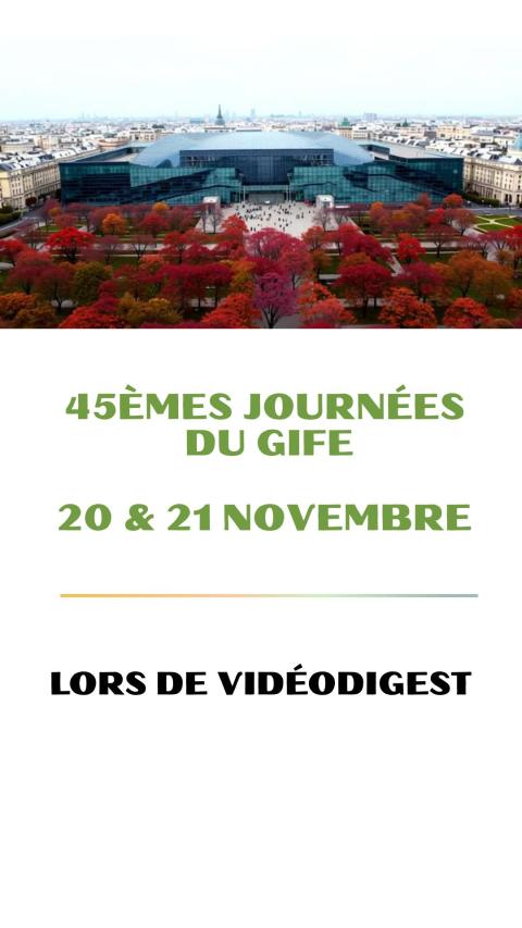 45èmes journées du GIFE lors de Vidéo Digest